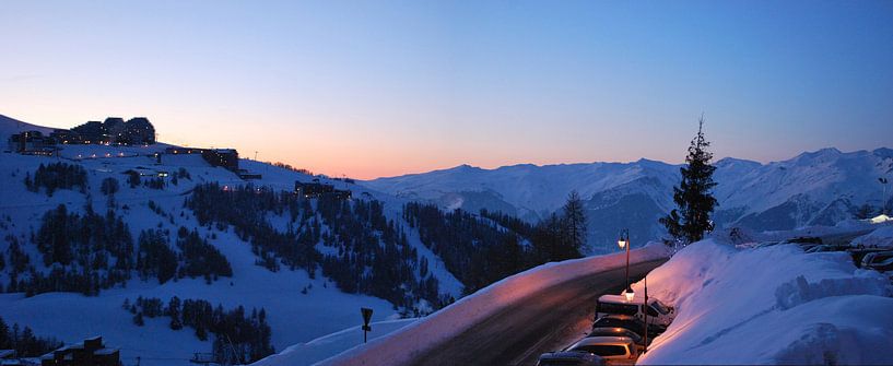 Sunset in La Plagne - France by Be More Outdoor