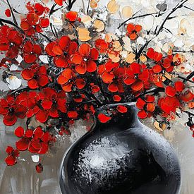 Blumige Komposition von ARTEO Gemälde