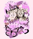 Frieda's Baby Cats in Pink van GittaGsArt thumbnail