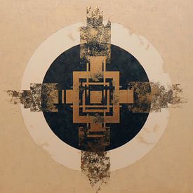 Speckled Grid by Eye catching paintings