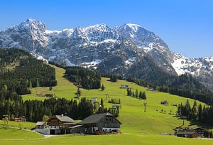 Bergdorf in Bayern mit Skilift