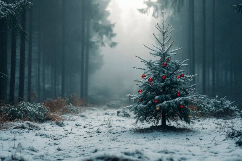 Christmas in the forest by Poster Art Shop