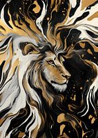 Majestätischer Löwe – Kraft in Gold