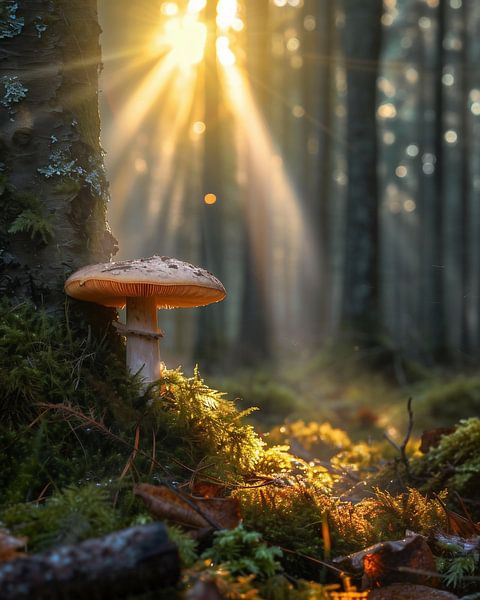 Sprookjesbos van fernlichtsicht