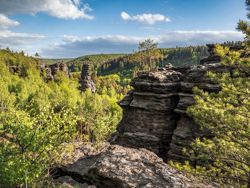 Bielatal, Saxon Switzerland - Schroffer Stein and Schiefer Turm by Pixelwerk