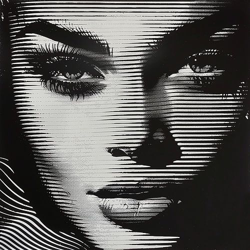 La beauté en noir et blanc