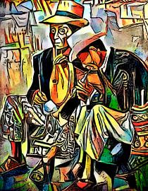 Deux musiciens sur zam art