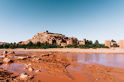Kasbah Ait Ben Haddou in het Atlasgebergte in Marokko