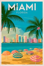 Miami, Florida von Poster Art Shop