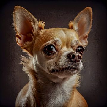 Portrait of a Chihuahu dog illustration by Animaflora PicsStock
