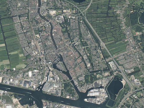 Luchtfoto van Zaandam