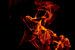 vuur vlammen brand met vuur spelen abstract fire van Groothuizen Foto Art
