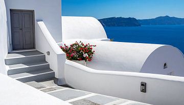 Trappen in Griekenland en huizen