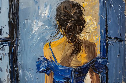 schilderachtig beeld van vrouw