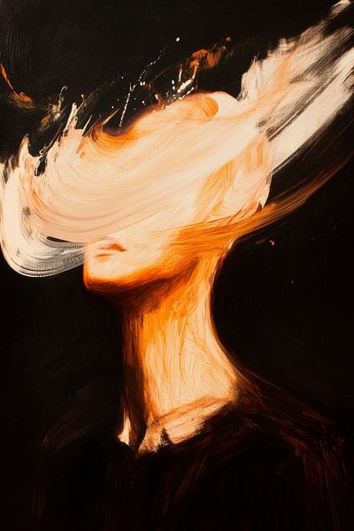 Gesicht und Farben – Abstrakte Darstellung von Poster Art Shop