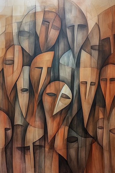 Abstract faces by Bert Nijholt