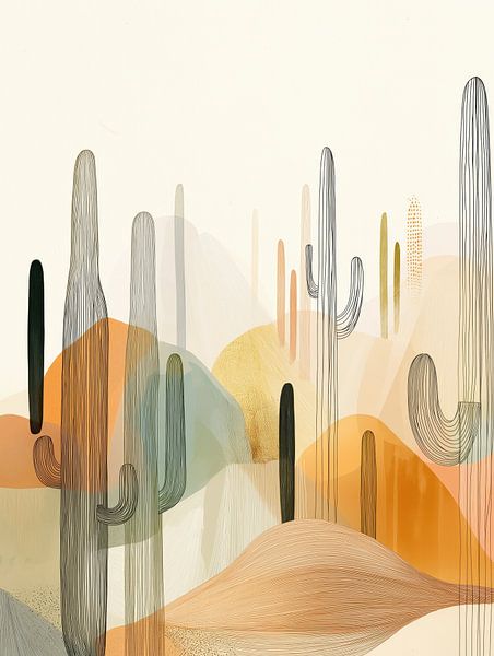 Cactus abstract van Imagine