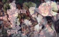 Flower Power Girl von Sara in t Veld Fotografie Miniaturansicht