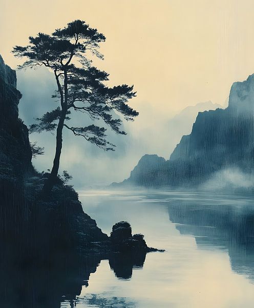 Mystical Silence: Nature in Mist by But First Framing