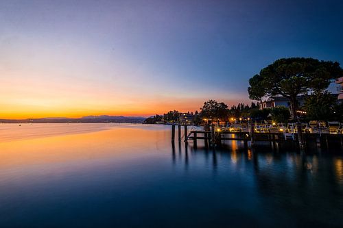 Sirmione bei Sonnenuntergang Gardasee