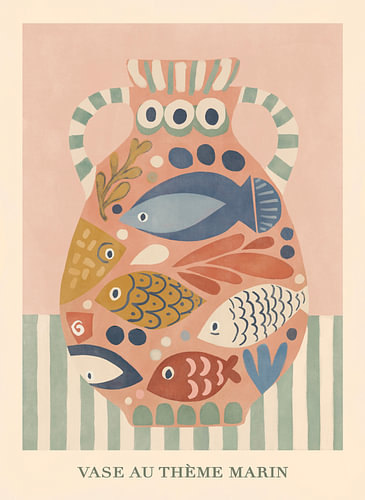 Vase „Ocean Fish“