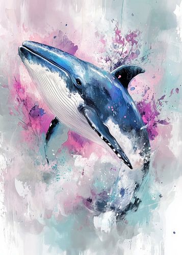 Aquarel walvis #walvis