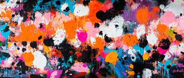 Colour explosion on canvas by Poster Art Shop