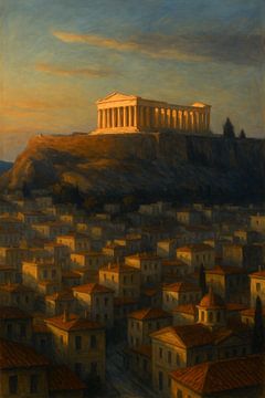 Athens’ Amber Glow – Golden Light over the Acropolis