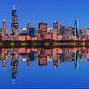 Chicago Illinois Blues by Photo Wall Decoration
