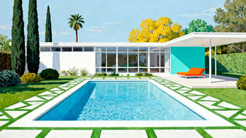 Midcentury - Images iconiques Art déco de piscines 01