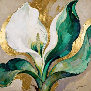 A Calla in Quiet Gold