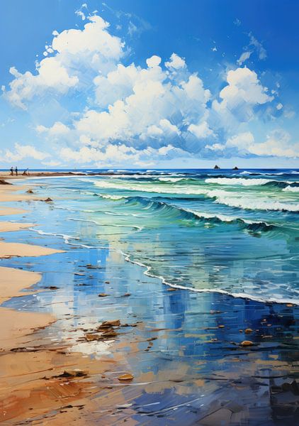 Plage Poster Mer Impression d'art Maritim par Niklas Maximilian