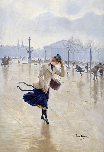 Windy Day, Place De La Concorde, Jean Béraud by Masterful Masters