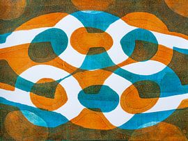 Abstract artwork with links by Lida Bruinen