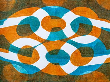 Abstract artwork with links by Lida Bruinen
