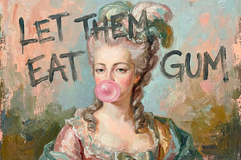 Marie Antoinette Bubble Gum Statement-schilderij
