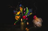 Vogels en bloemen, birds and flowers van Corrine Ponsen thumbnail