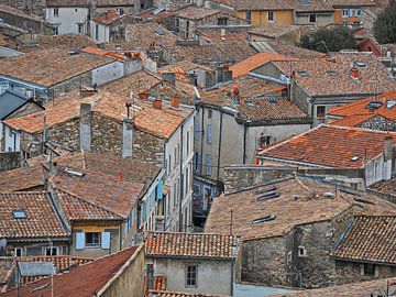 Dakpannen - Uitzicht over een oud Frans dorpje