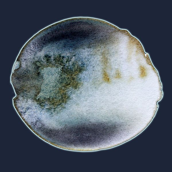 Soft Calm Aqua Mineral 978 - Moderne Mineralblautöne in Soft Swing Rust von Saskia Mensink PRINTS