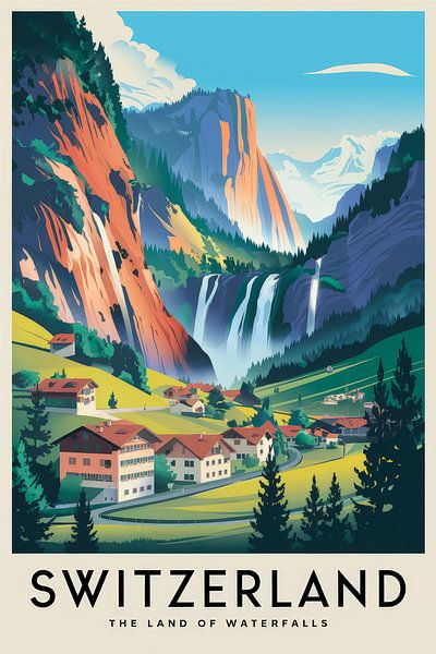 Switzerland by Poster Art Shop