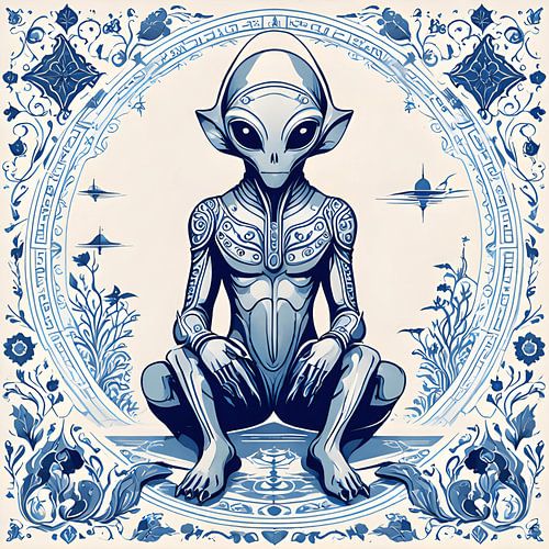 Delftsblauw Alien