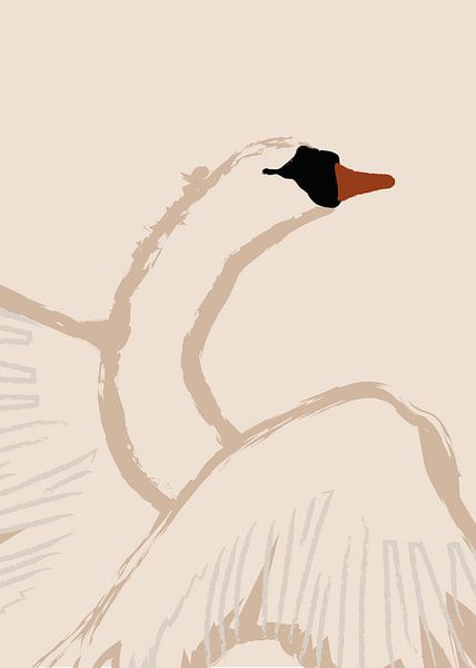 2 cygnes 1 danse, femelle par Atelier Cosa