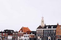 Beaconesserkerkerk hinter Kanalhäusern in Haarlem, an der Spaarne von Simone Neeling Miniaturansicht