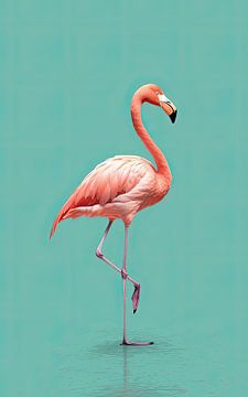 Pink Flamingo van Color Square