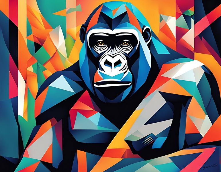 Abstract Art – Gorilla 2 by Johannas Art Creations