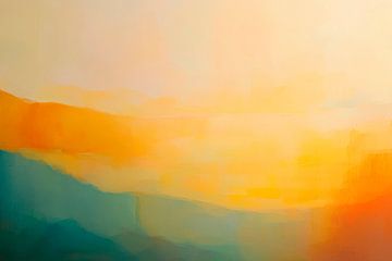 Zachte kleurovergangen bij zonsondergang