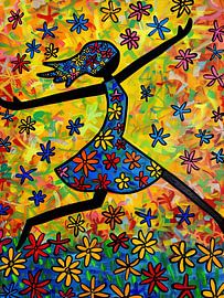 Peinture Danse colorée | La gaieté à chaque pas sur La collection ARTEO