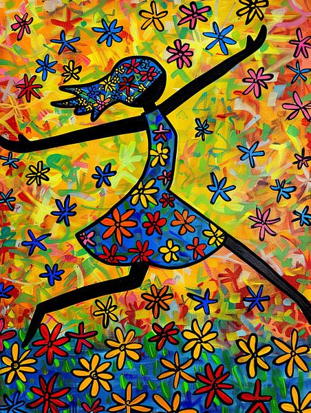 Painting Colourful Dance | Cheerfulness in every step by ARTEO Paintings