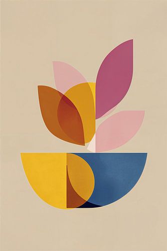 Vloeiende Vormen in Warme Kleuren no.7