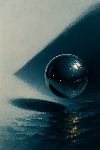Observatorium der Stille — reflektierende Kugel